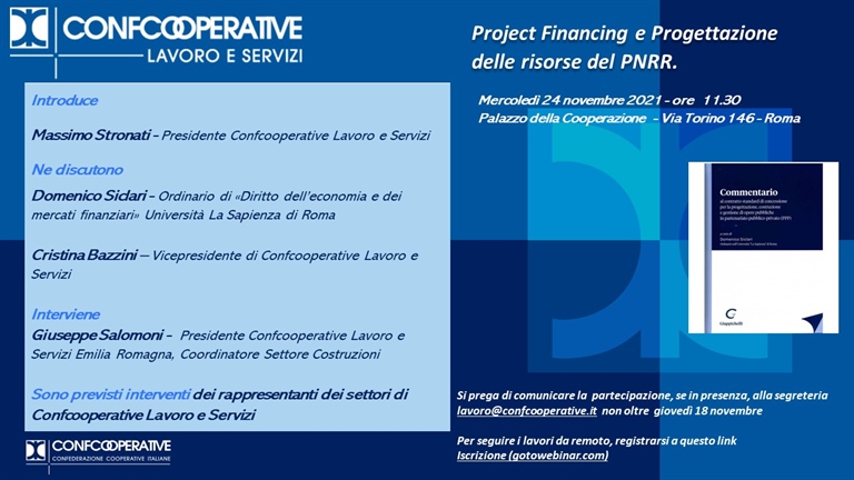 Project Financing e Progettazione delle risorse del PNRR